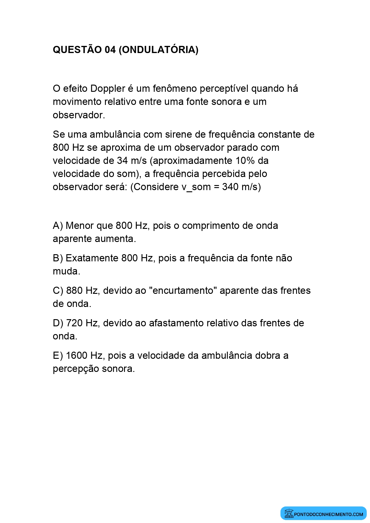 Simulado de Física ENEM