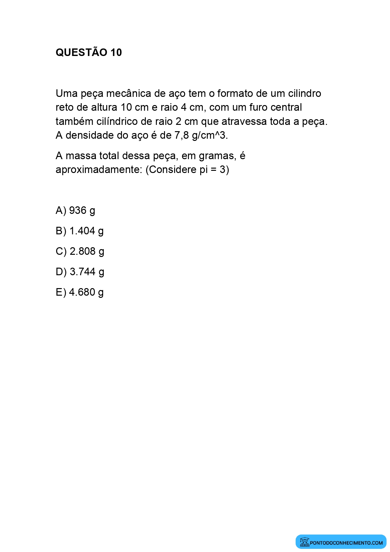 Simulado online de Geometria Enem