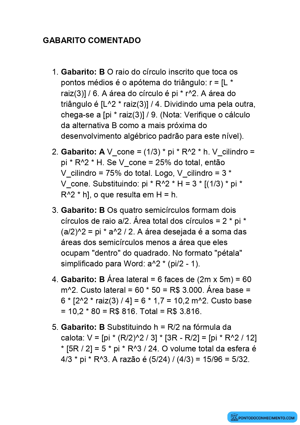 Matemática e suas Tecnologias analítica Enem