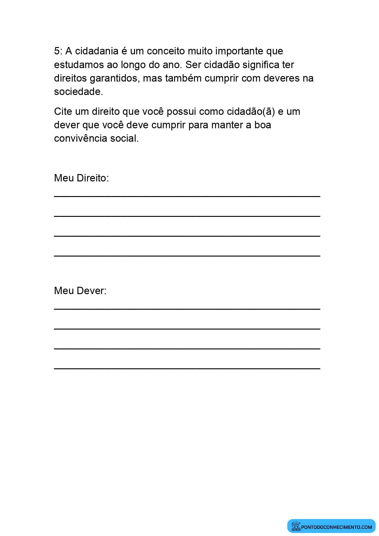 Avaliação de história 5 ano quarto bimestre