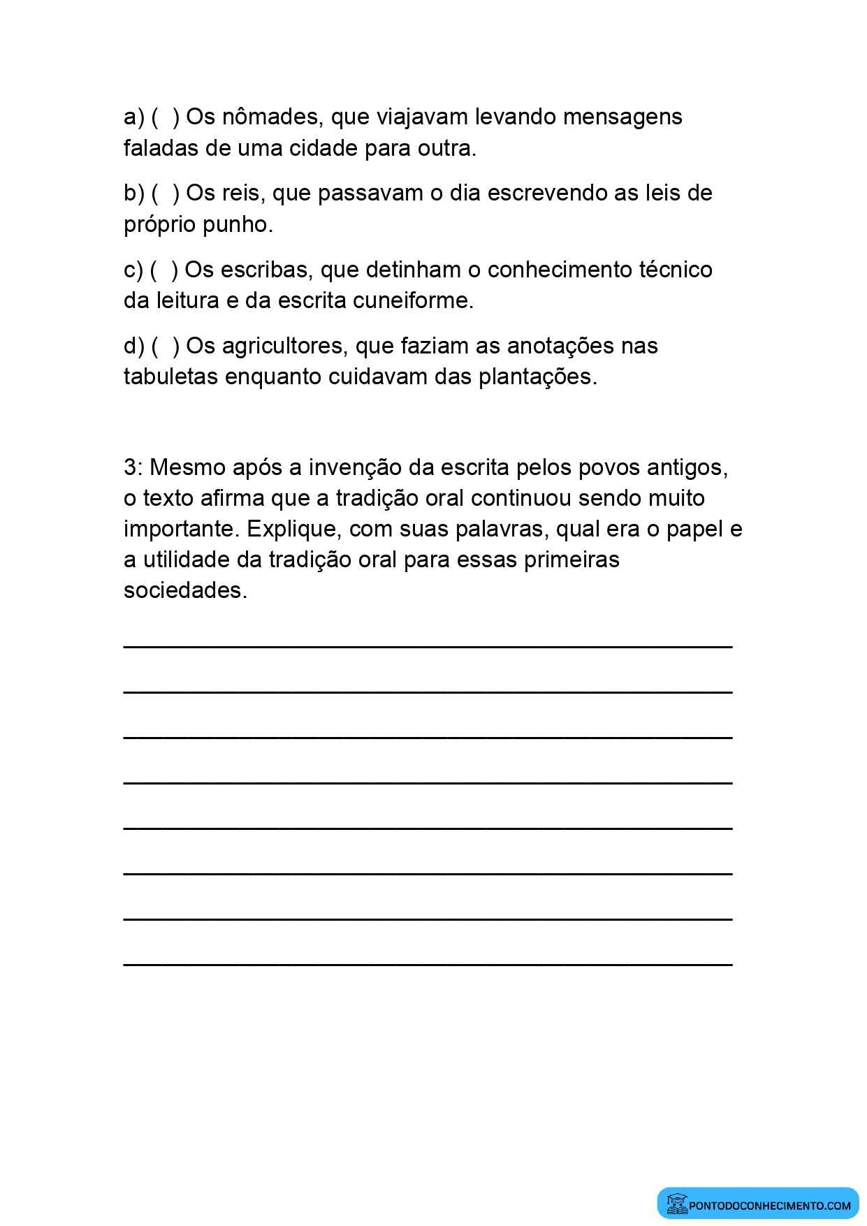 Prova de história 5 ano segundo bimestre