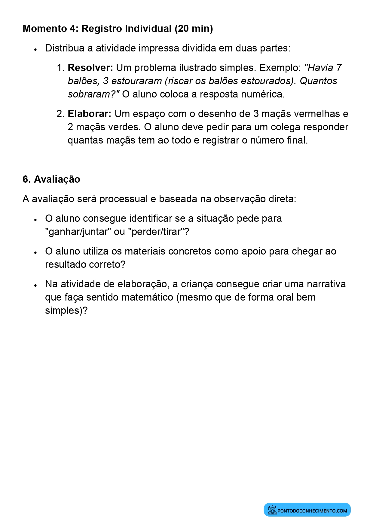 Adição e Subtração com as Ideias de Juntar e Acrescentar