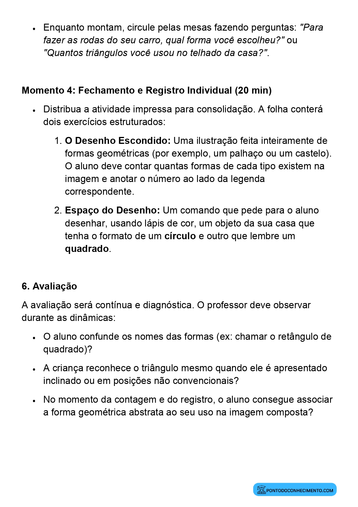 Figuras Geométricas Planas no 1º Ano do Ensino Fundamental