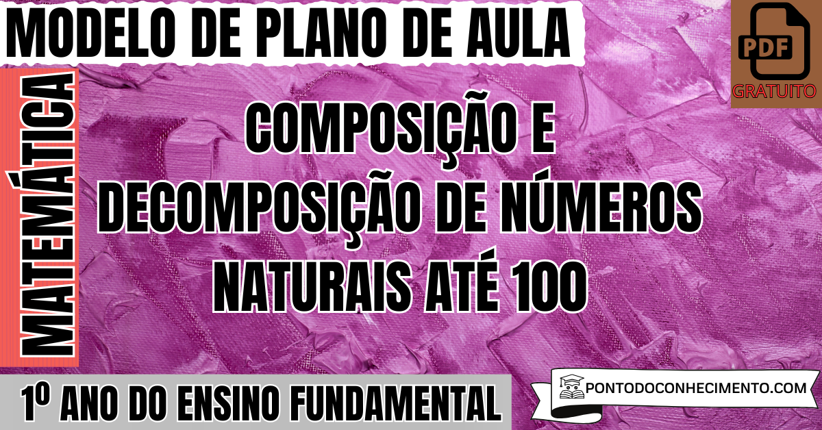 Modelo de Plano de Aula de Matemática para o 1º Ano do Ensino Fundamental sobre Composição e Decomposição de Números Naturais até 100