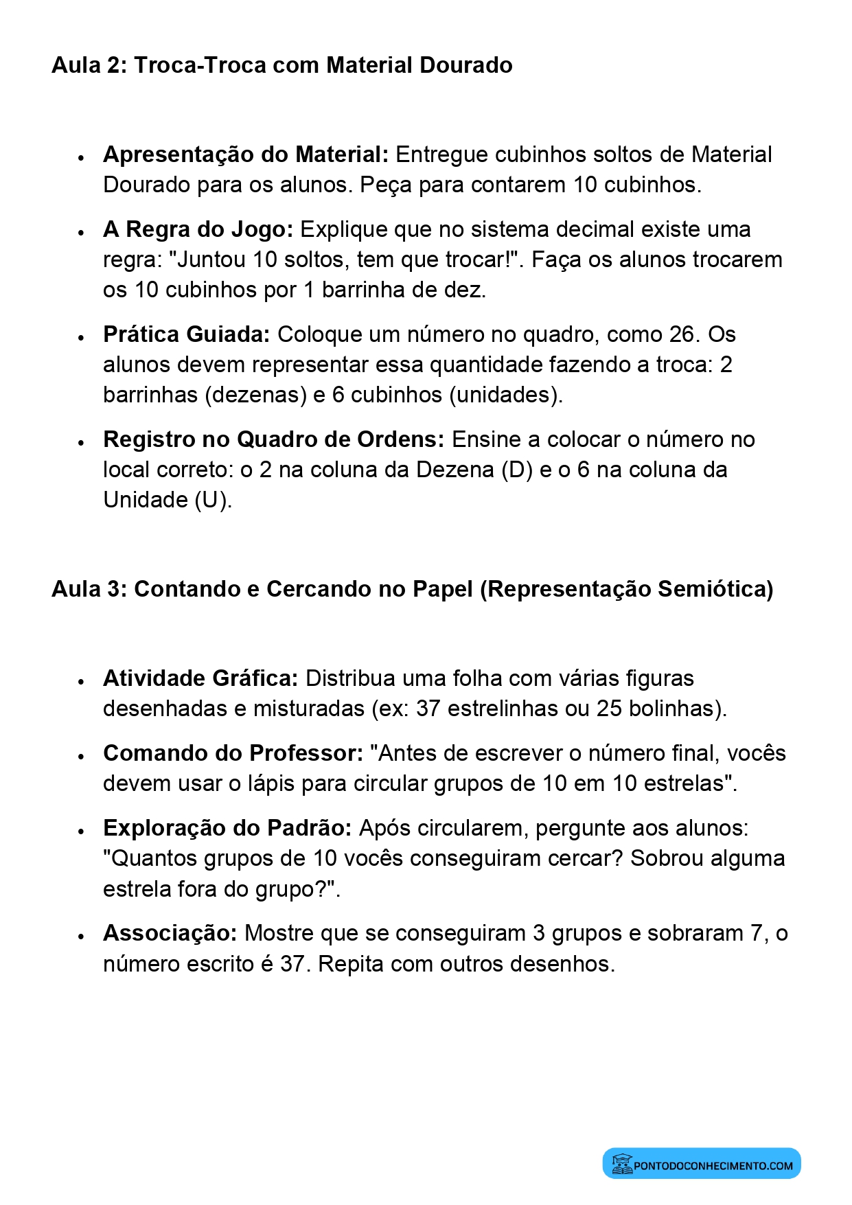 Plano de Aula Completo de Matemática 2º Ano Agrupamentos de 10 em 10