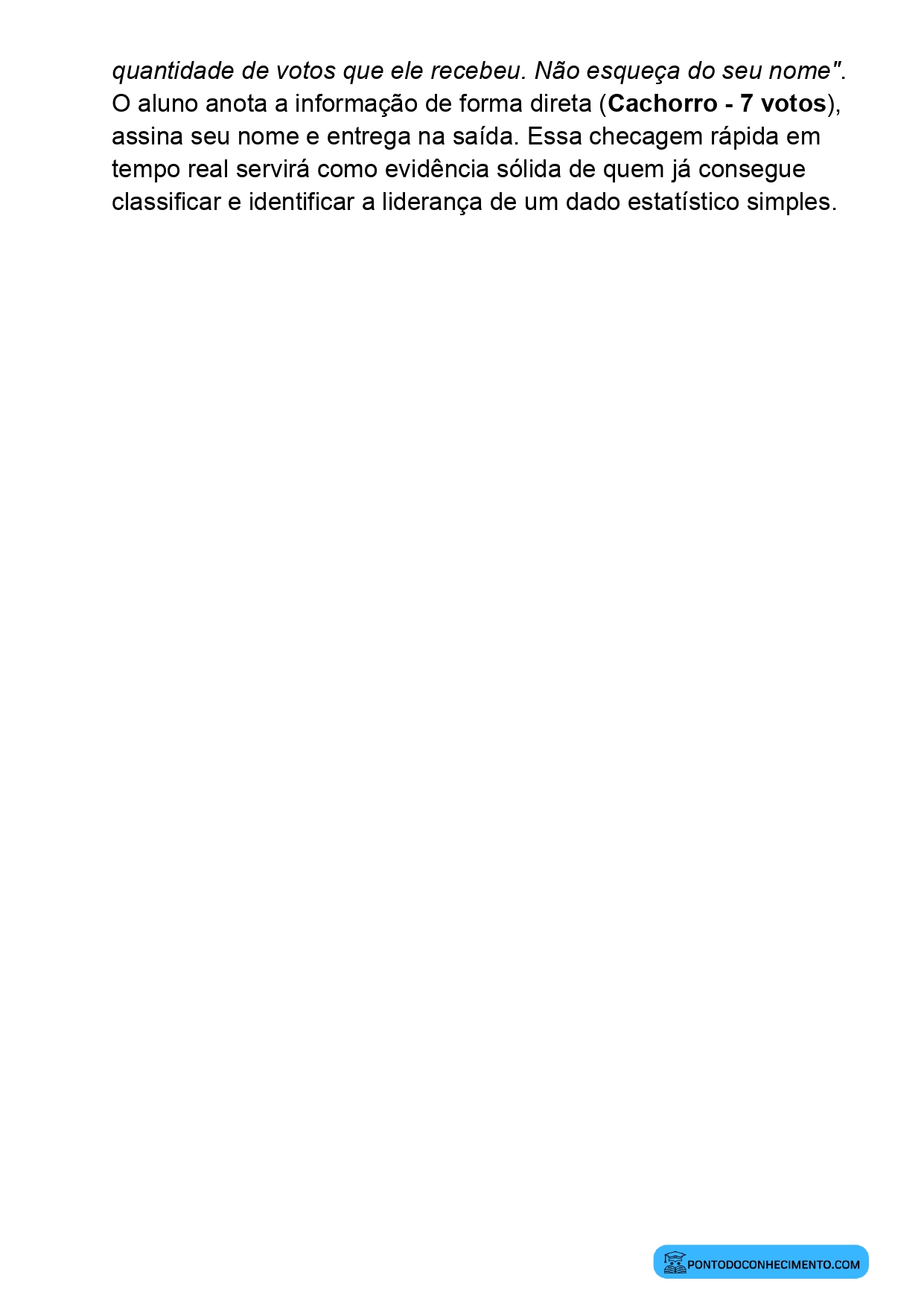 Aula de Matemática 2º Ano Coleta organização e classificação de dados