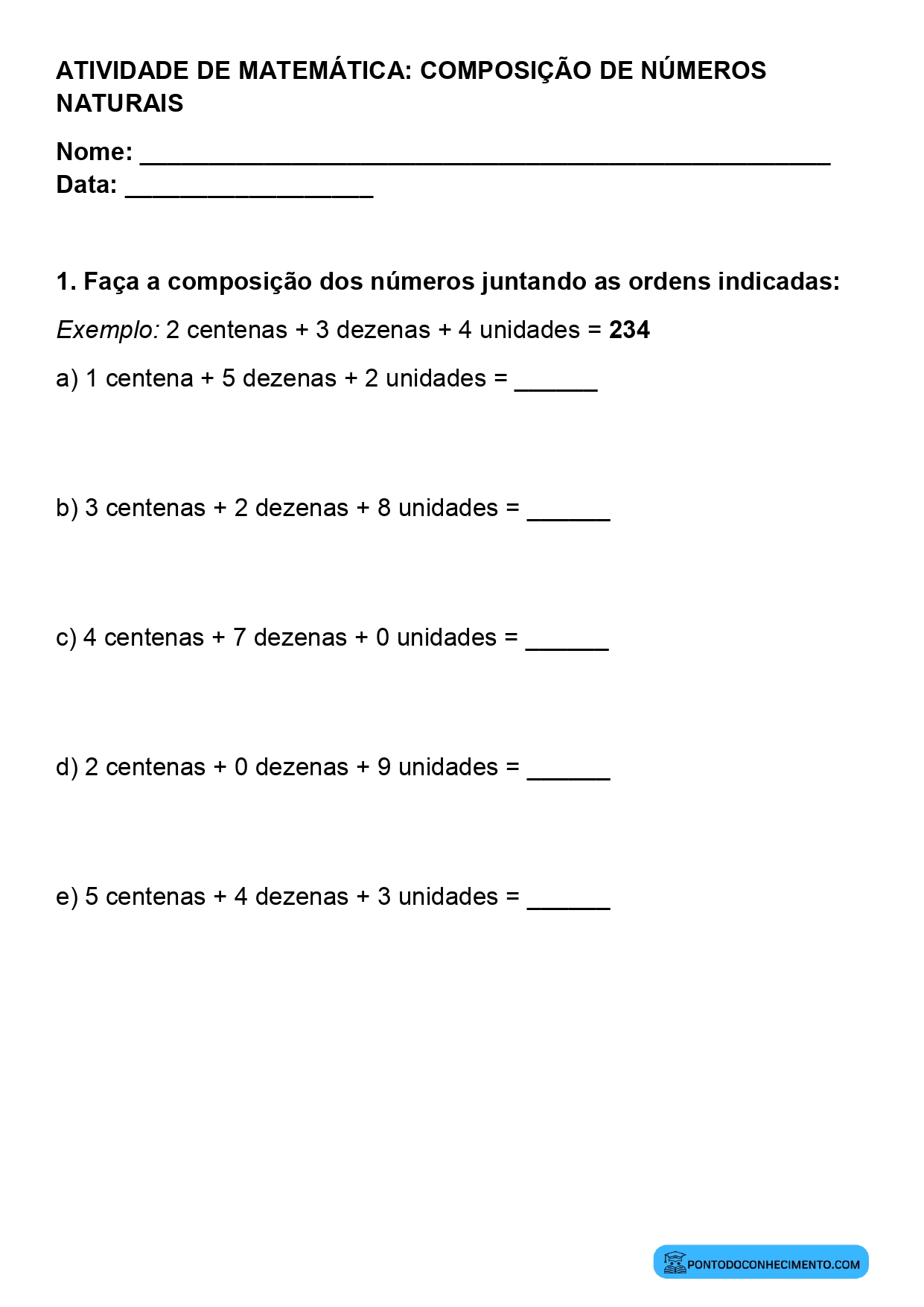 Plano de aula sobre organização do sistema de numeração decimal
