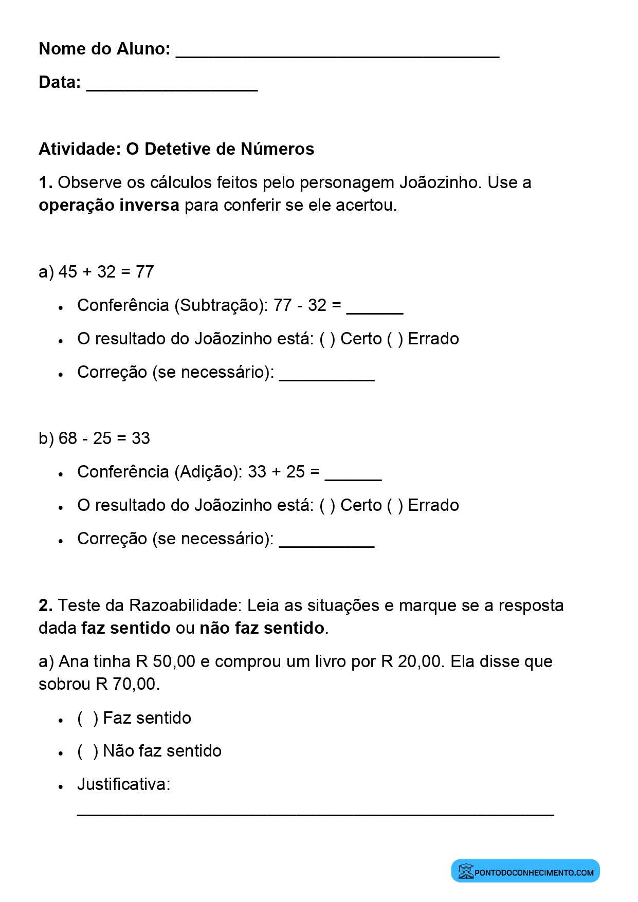 Plano de aula sobre estratégias para validar resultados matemáticos