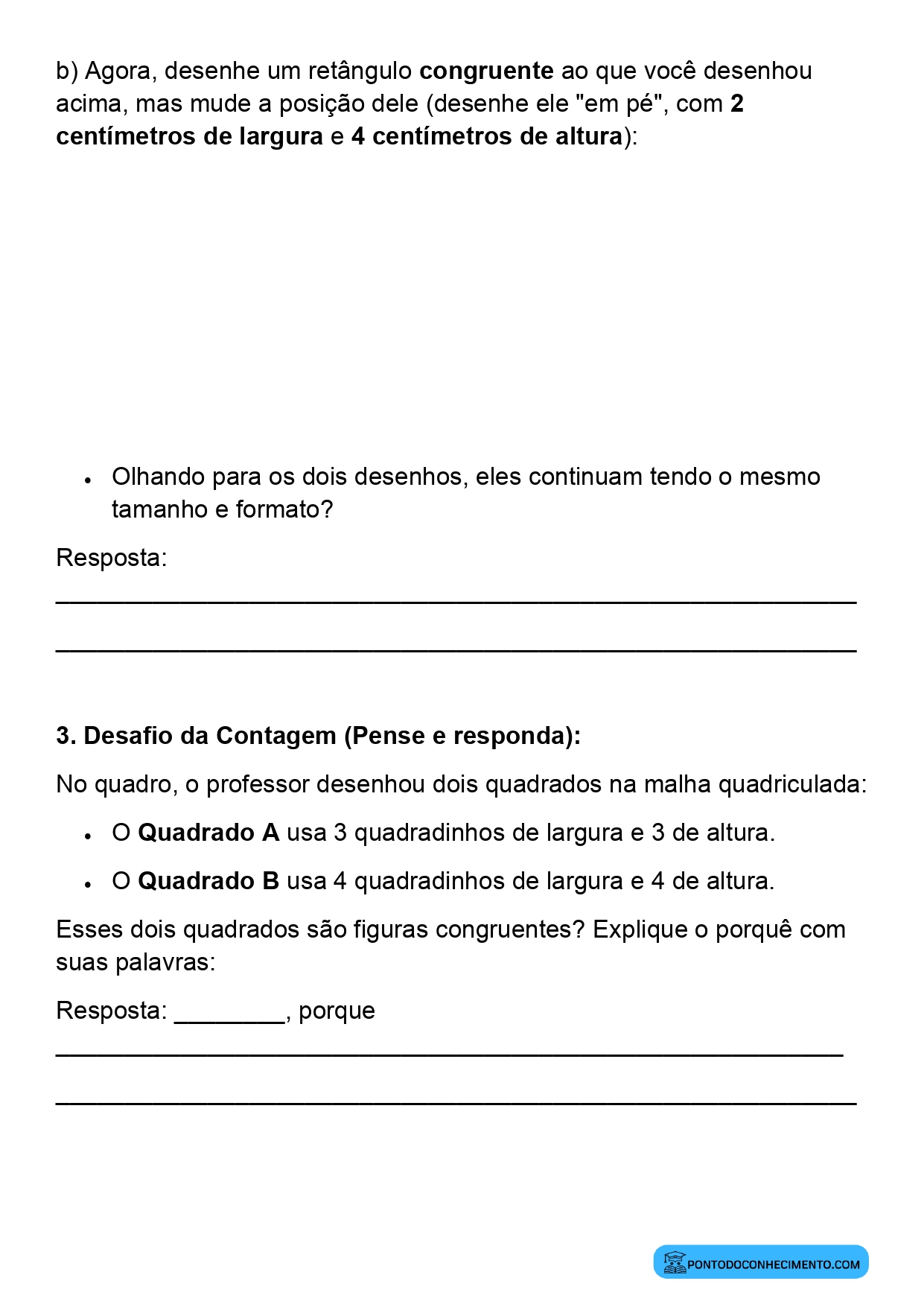 Plano de aula de Matemática sobre semelhanças entre figuras planas