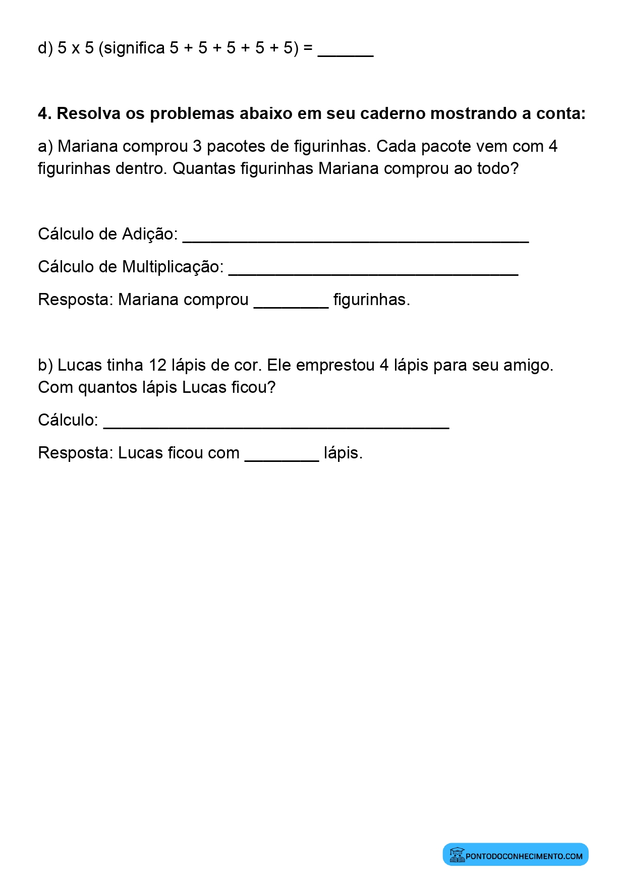 Plano de aula de Matemática sobre cálculo mental das operações básicas