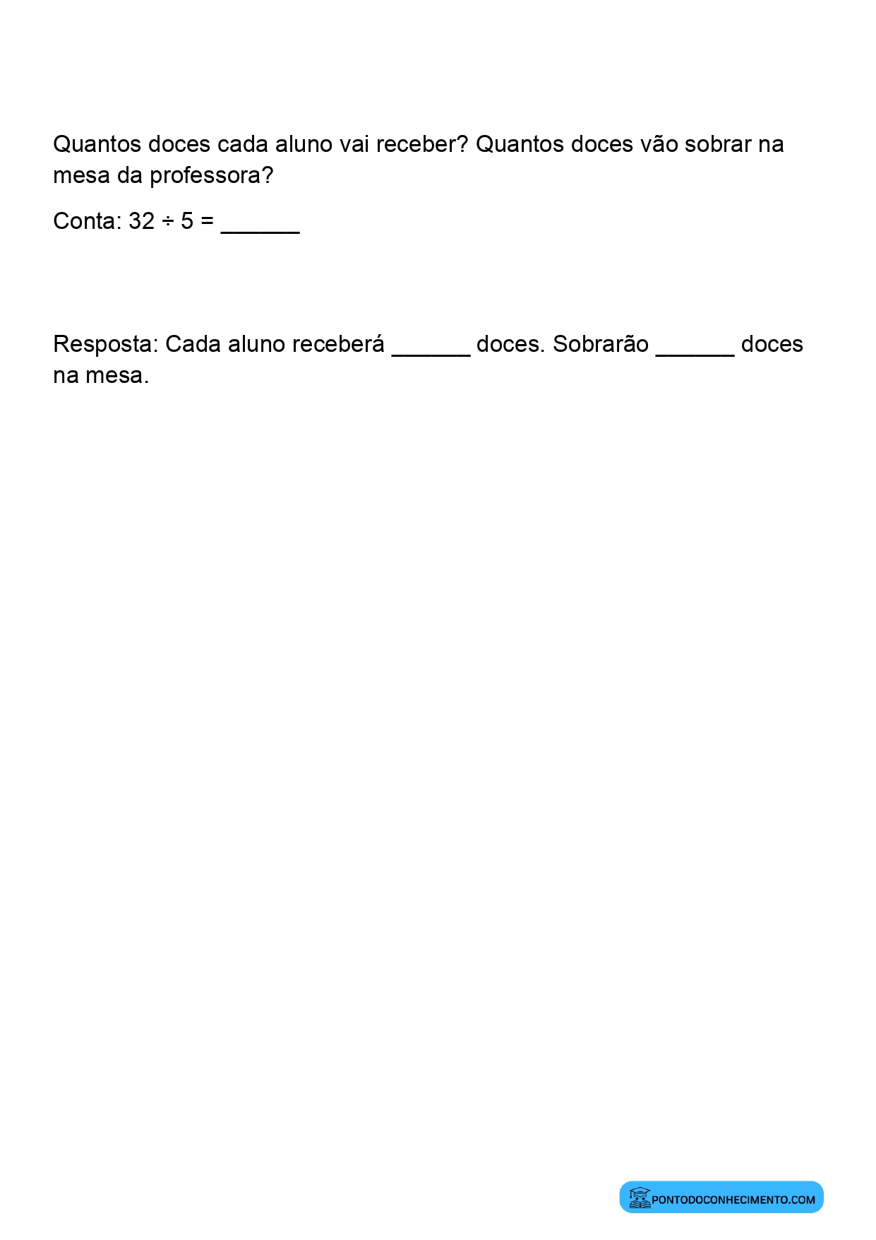 Plano de aula de Matemática sobre estratégias para resolver divisões com resto