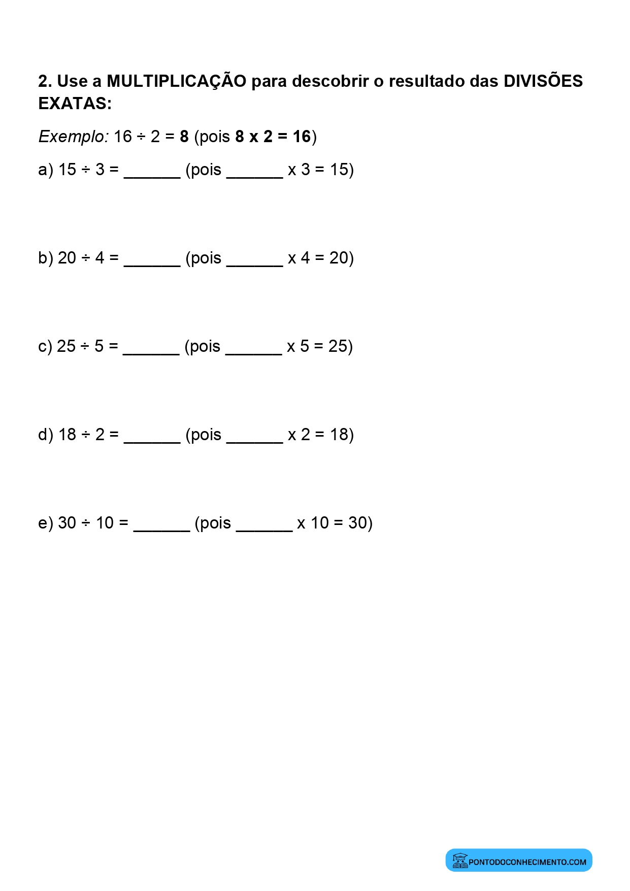 Plano de aula de Matemática sobre divisão de quantidades em partes iguais