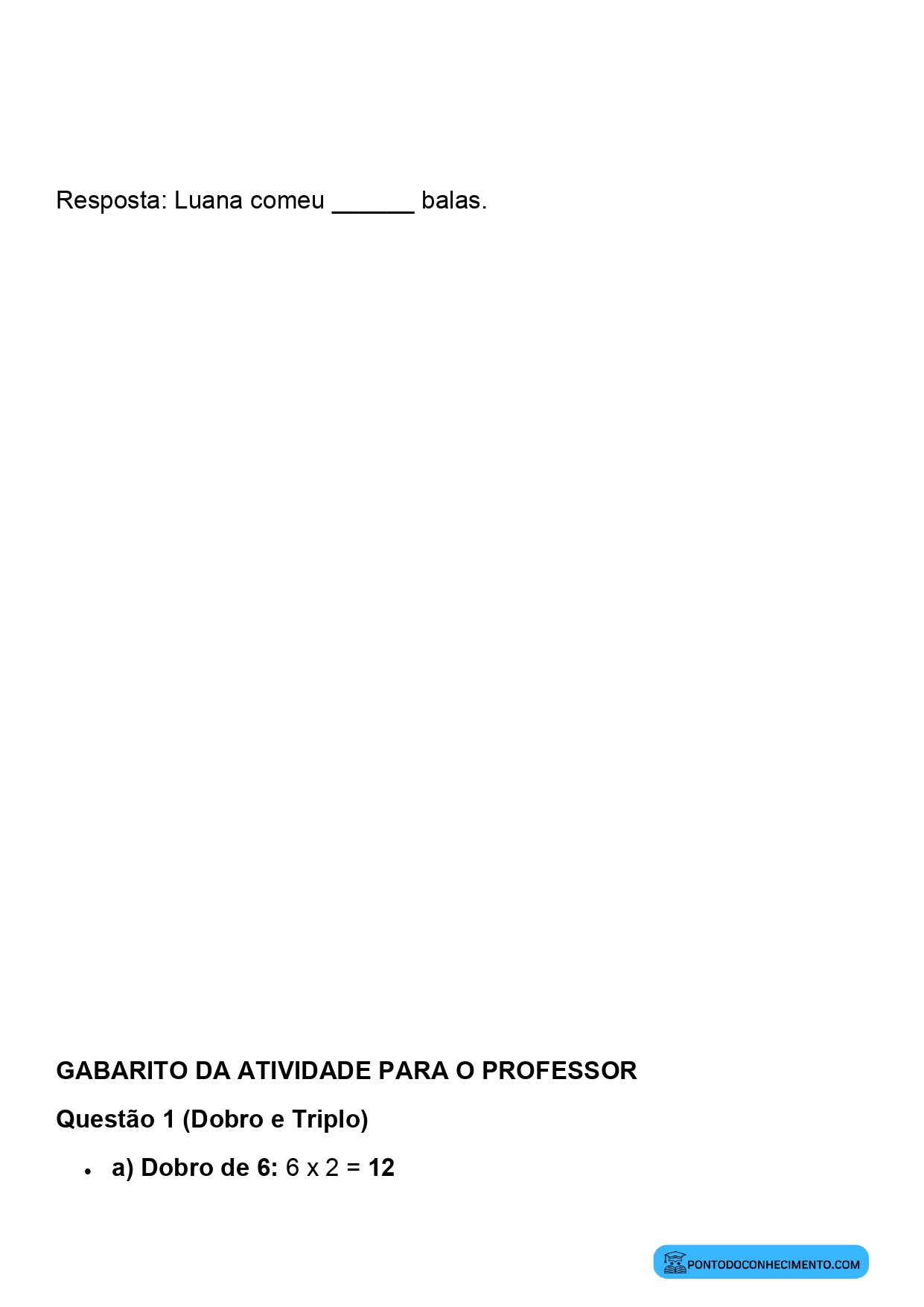 Plano de aula sobre identificação de quarta parte quinta parte e décima parte