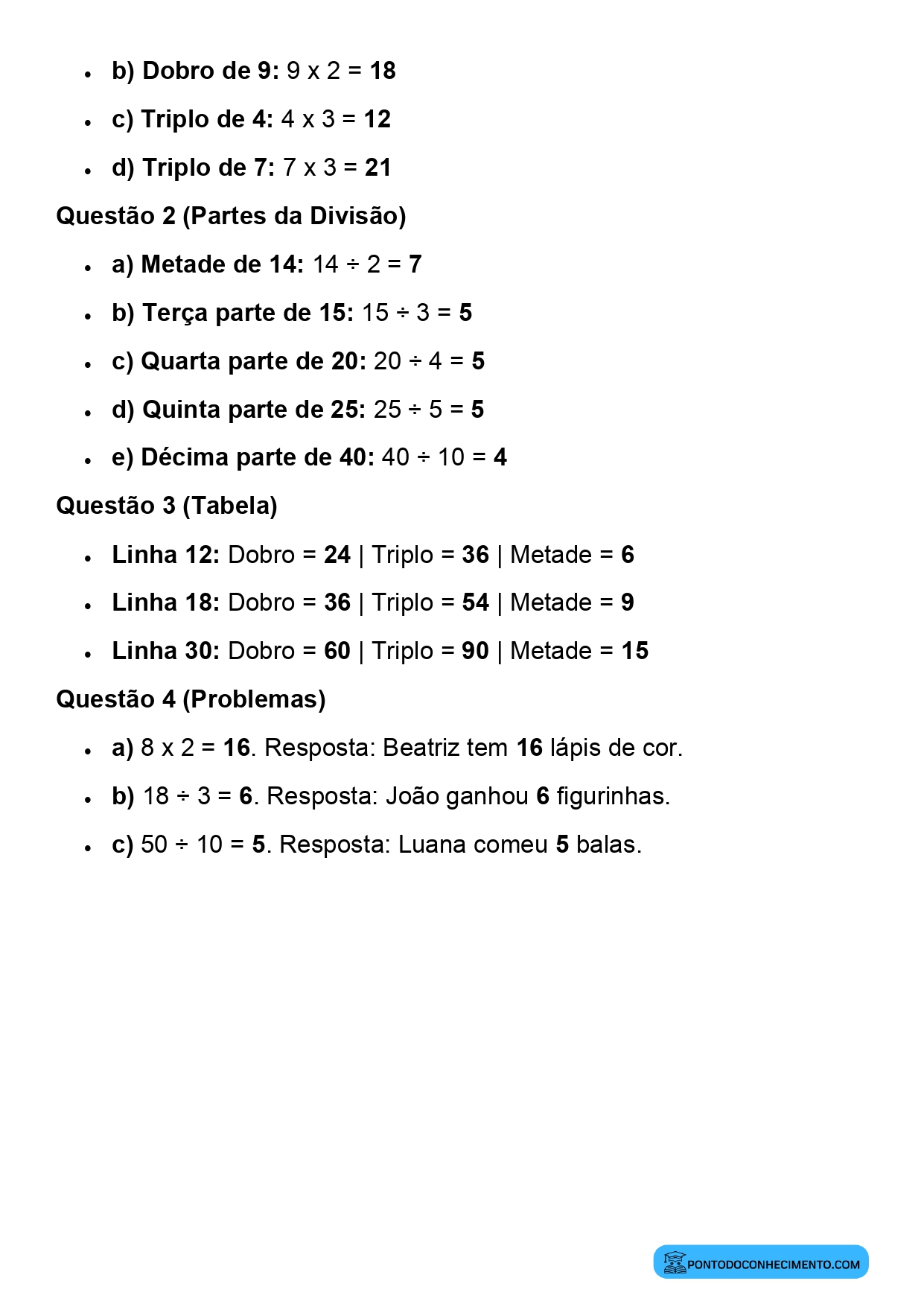 Plano de aula de Matemática sobre cálculo de frações simples no cotidiano