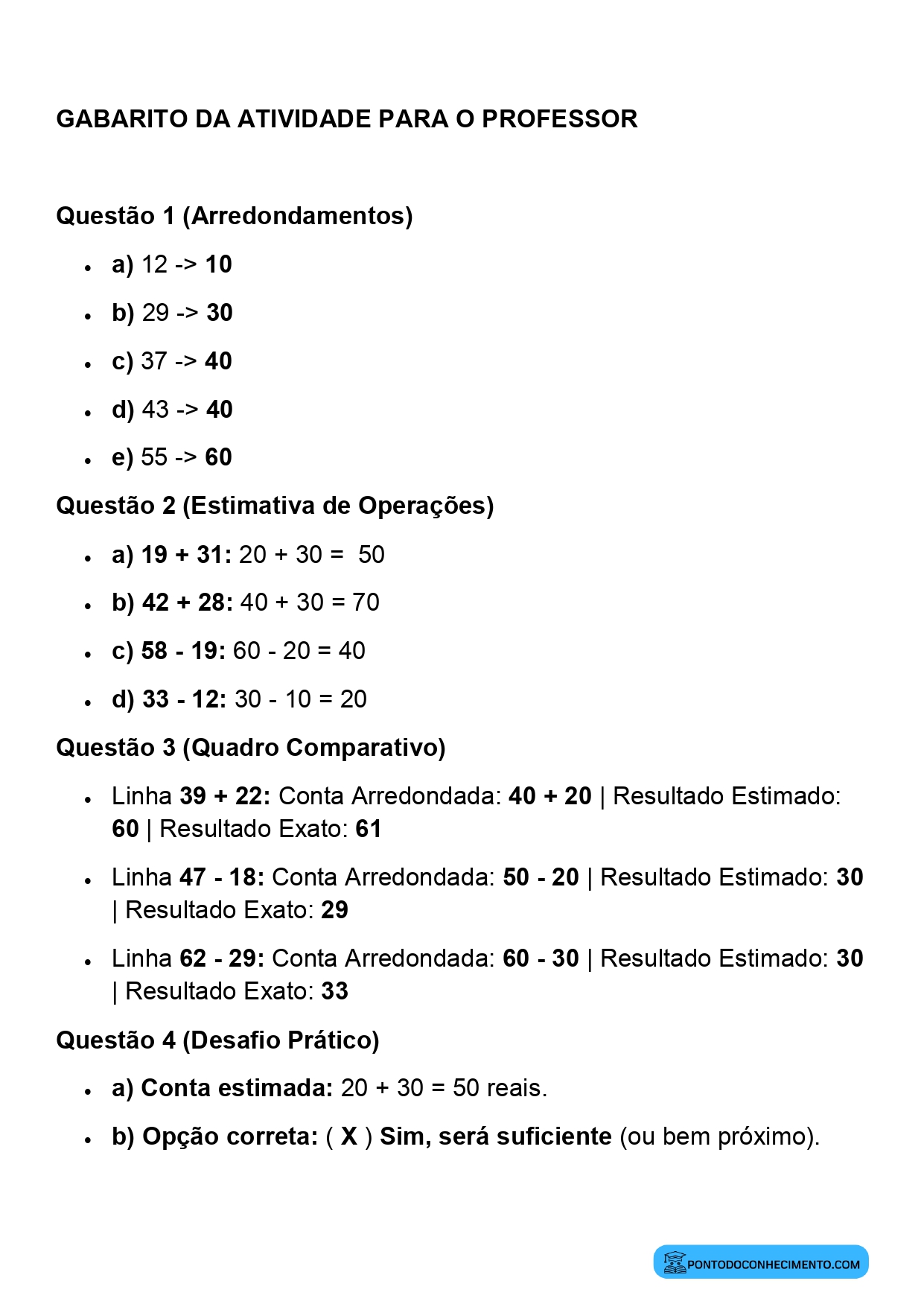 Plano de aula de Matemática sobre estimativa em multiplicações
