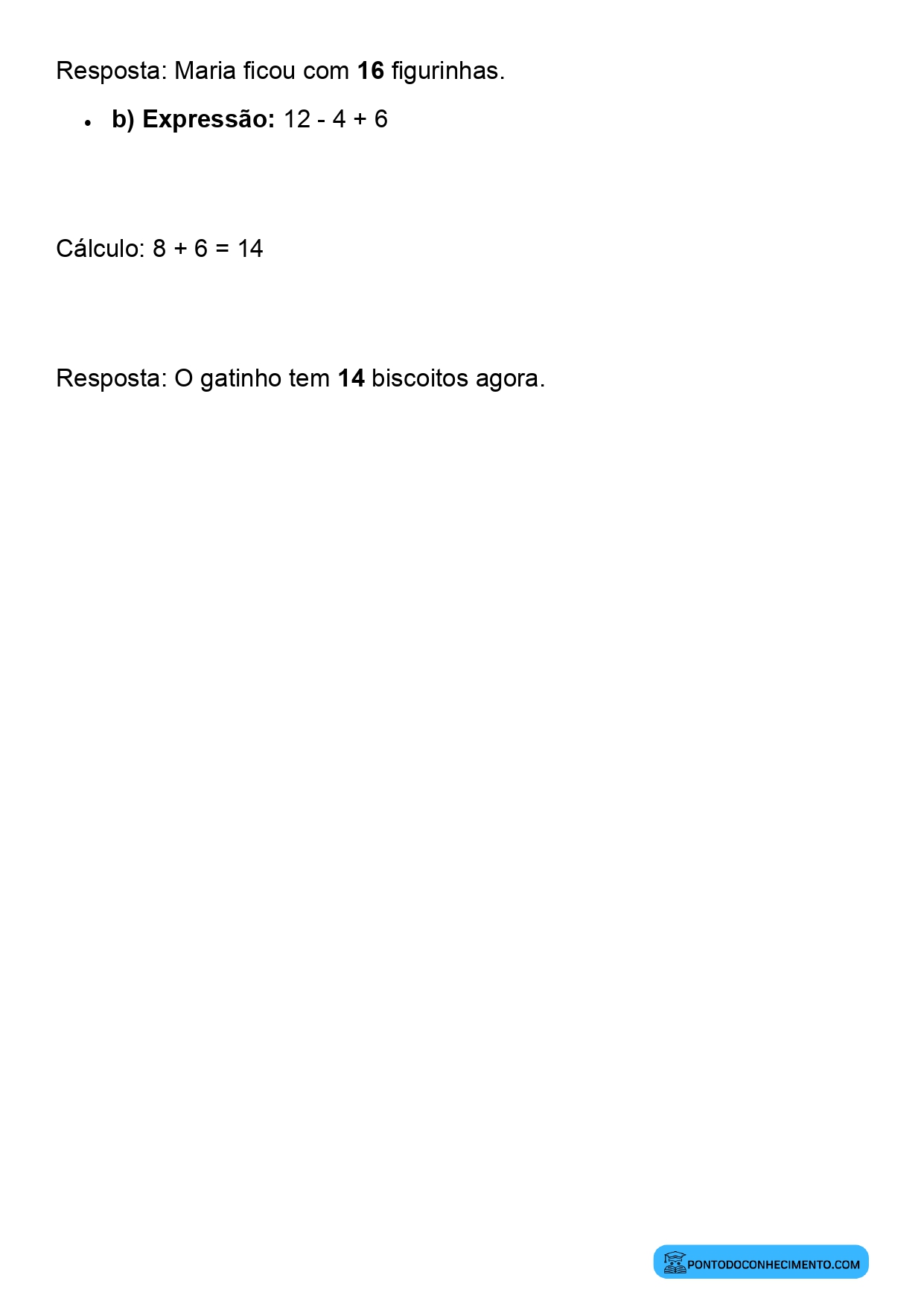 Planejamento de aula sobre expressões numéricas simples