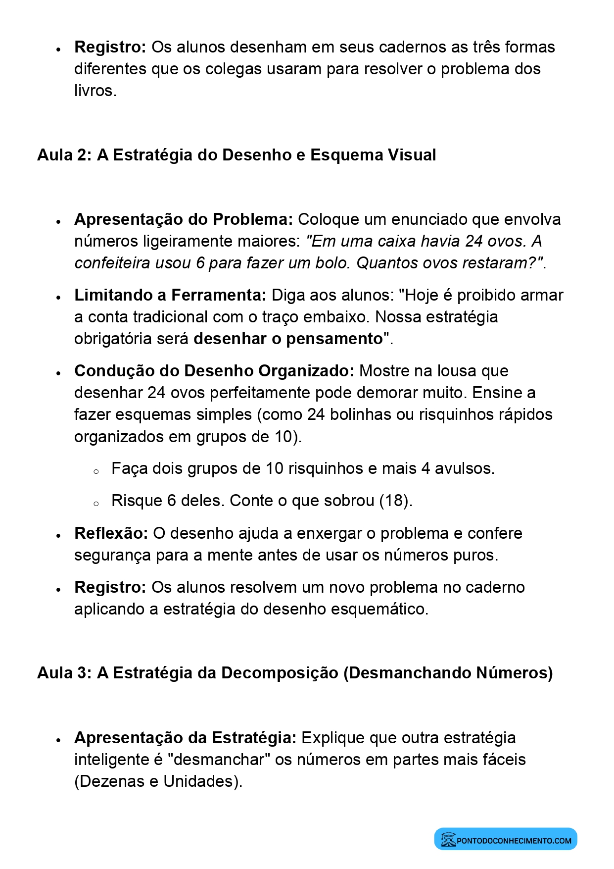 Plano de Aula Completo de Matemática 2º Ano Formulação de Estratégias de Resolução