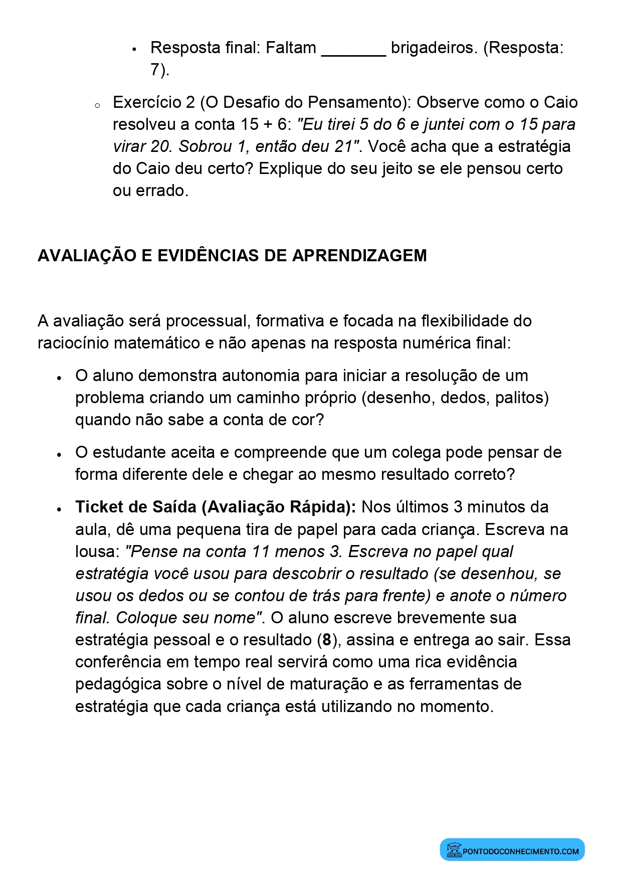 Plano de Aula Alinhado à BNCC Matemática 2º Ano Formulação de Estratégias de Resolução