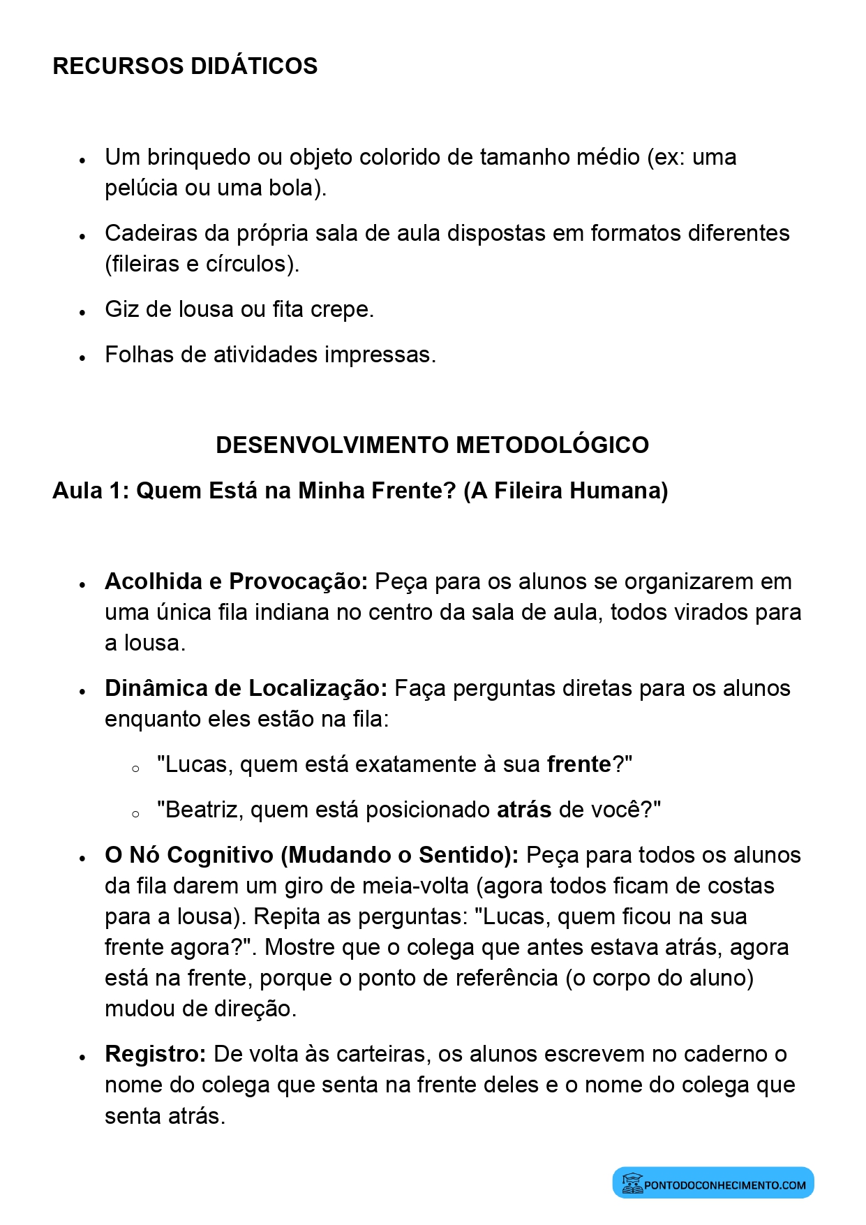 Plano de Aula Completo de Matemática 2º Ano Frente e Atrás