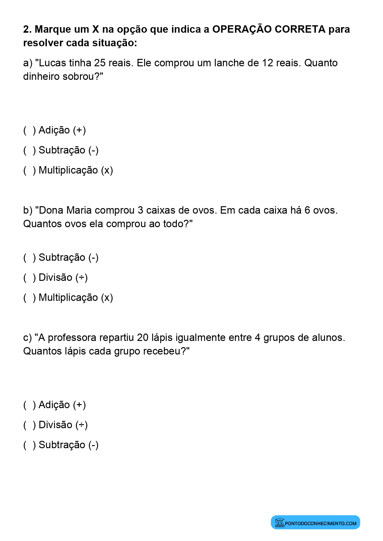 Plano de aula de Matemática sobre interpretação de dados em problemas