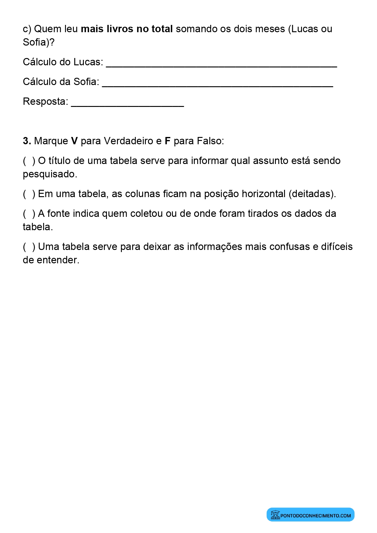 Plano de aula sobre análise de dados apresentados em tabelas