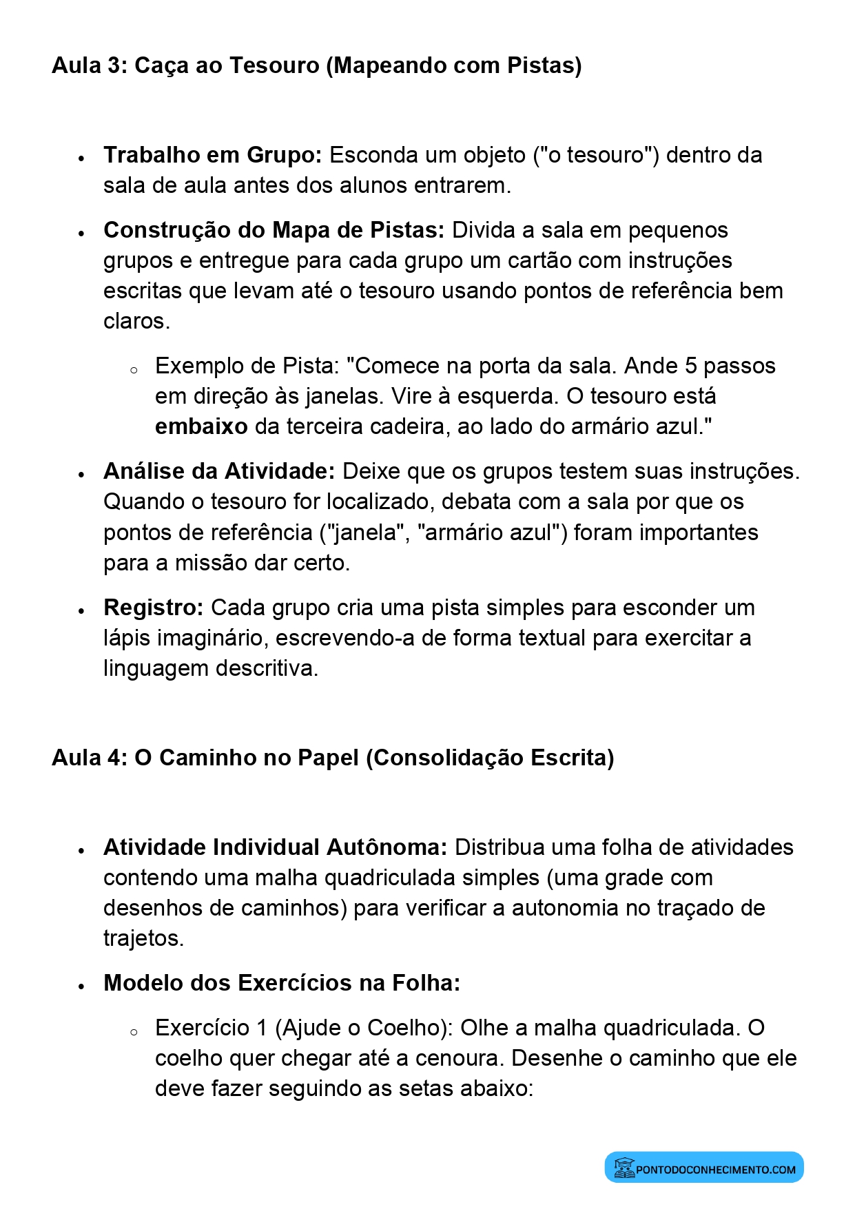 Plano de Aula BNCC Matemática 2º Ano Localização e Movimentação de Pessoas e Objetos no Espaço