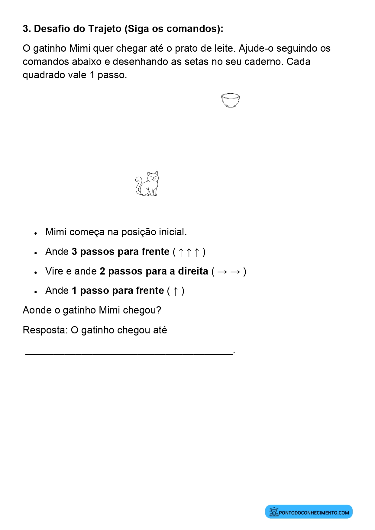 Plano de aula de Matemática sobre deslocamento e movimentação no espaço