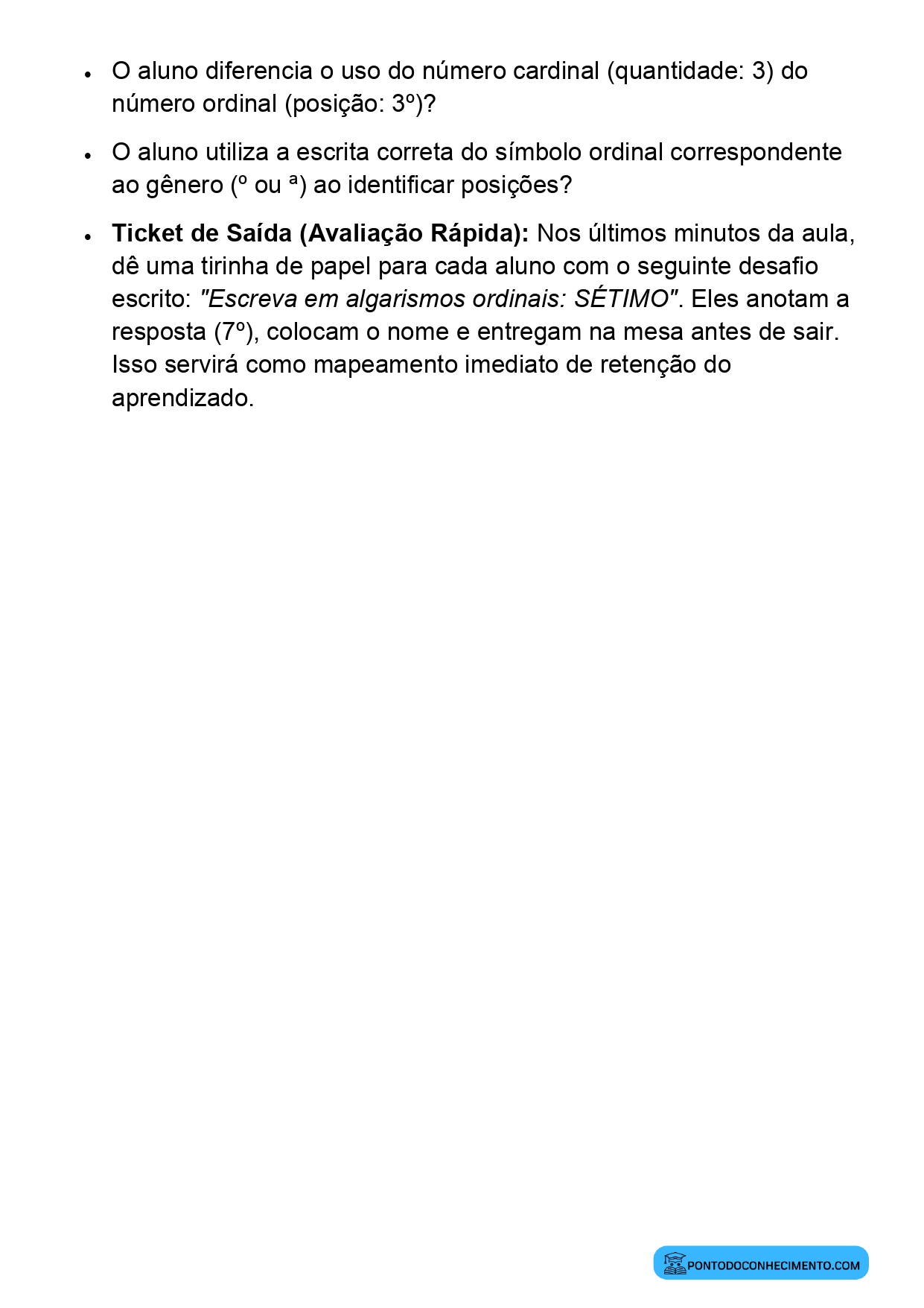 Plano de Aula Alinhado à BNCC Matemática 2º Ano Números Ordinais