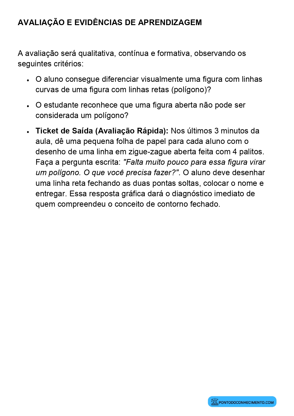 Plano de Aula Alinhado à BNCC Matemática 2º Ano Polígonos Introdução