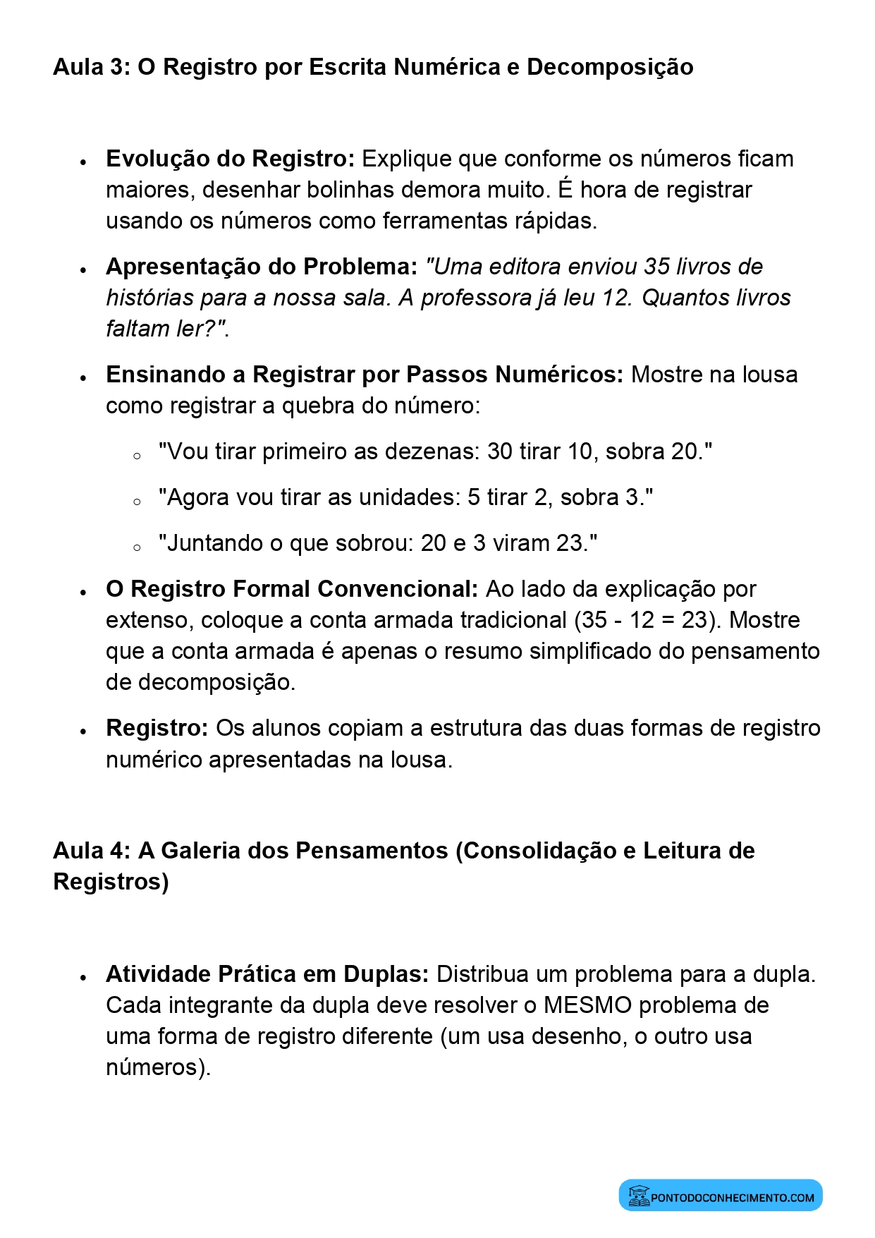 Plano de Aula BNCC Matemática 2º Ano Registro de Procedimentos