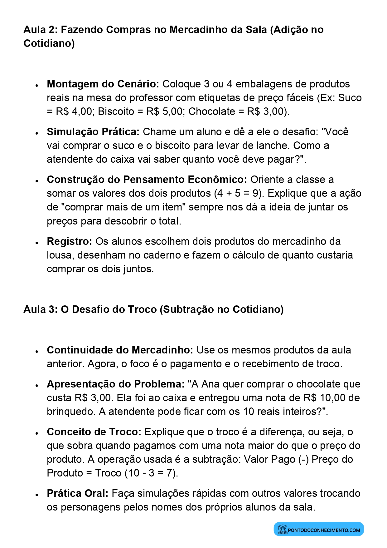 Plano de Aula Completo de Matemática 2º Ano Resolução de Problemas do Cotidiano