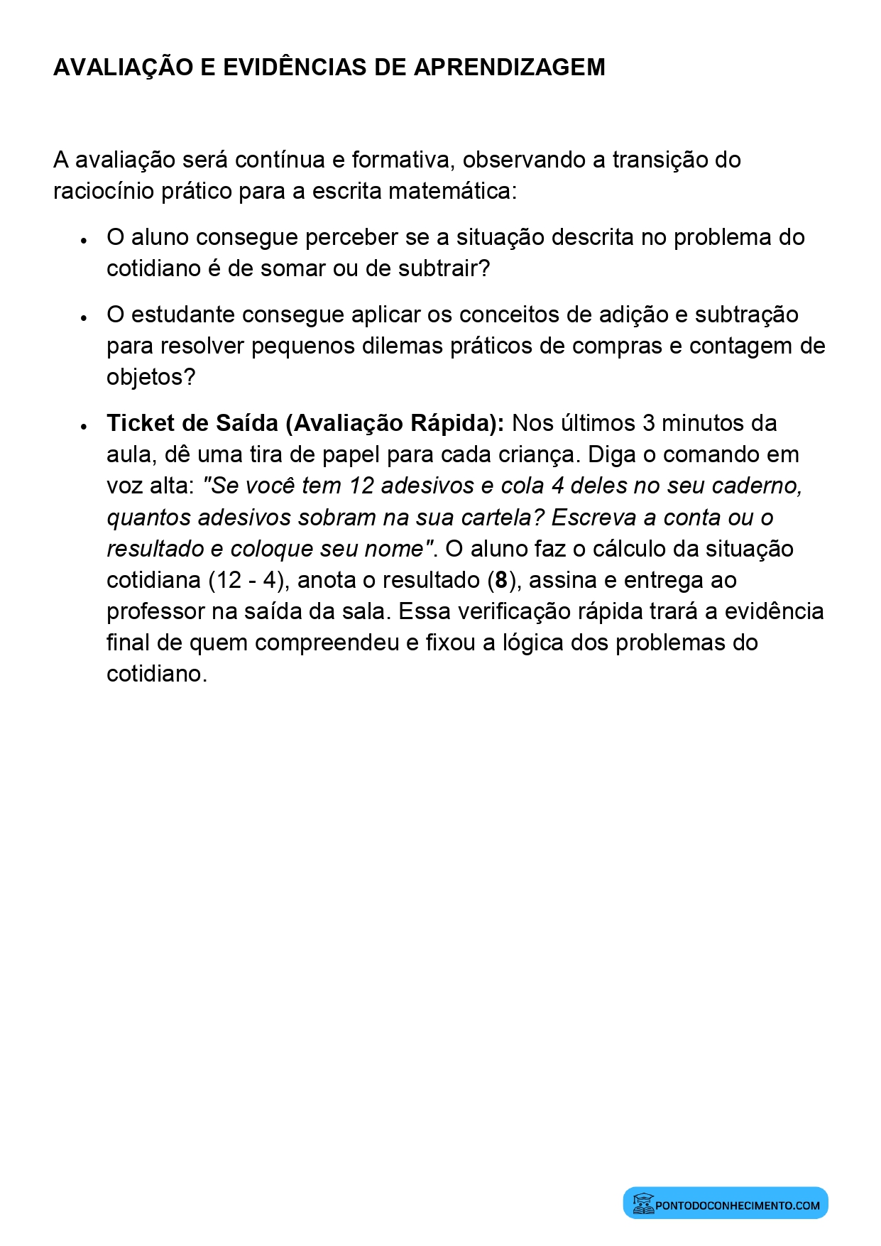 Plano de Aula Alinhado à BNCC Matemática 2º Ano Resolução de Problemas do Cotidiano