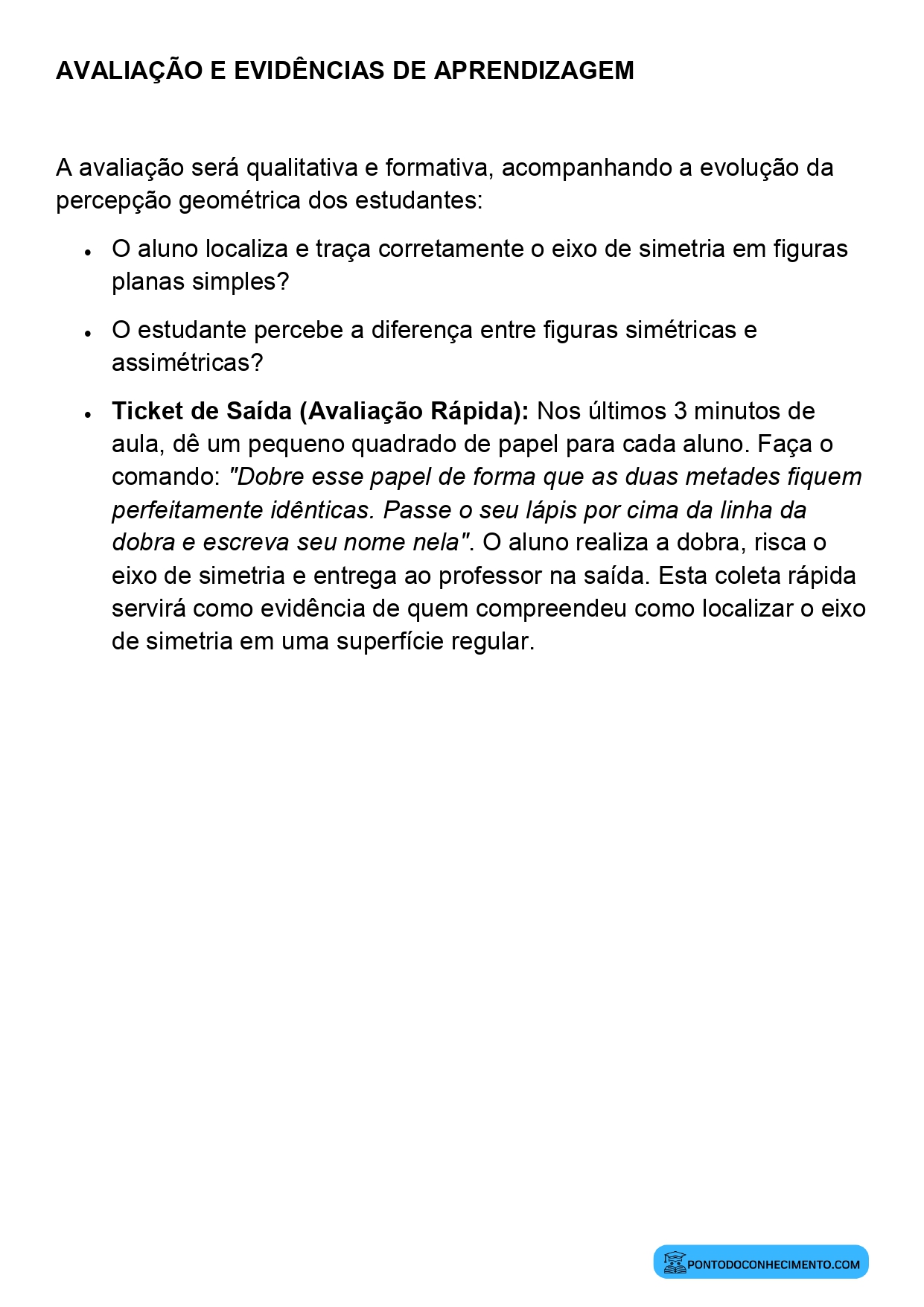 Plano de Aula Alinhado à BNCC Matemática 2º Ano Simetria Introdução