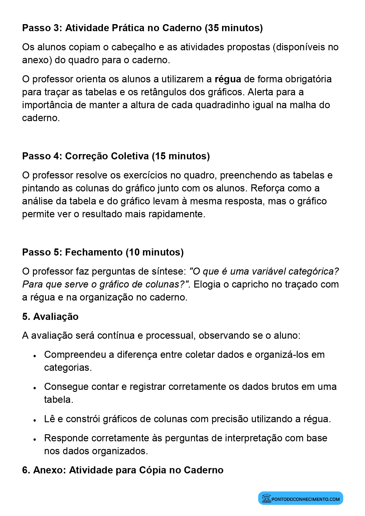 Coleta de dados 3º ano