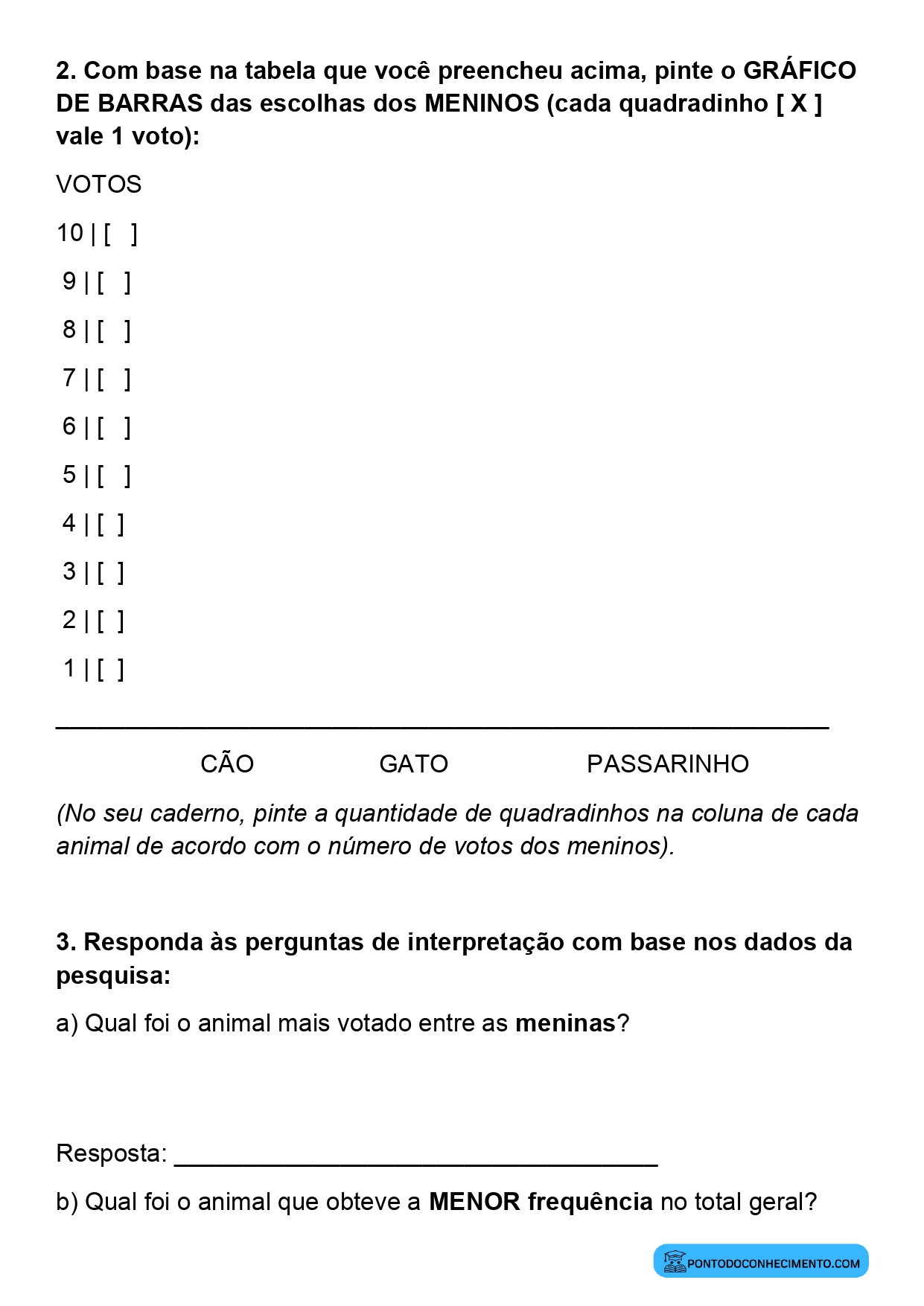 Plano de aula sobre interpretação de tabelas de dupla entrada