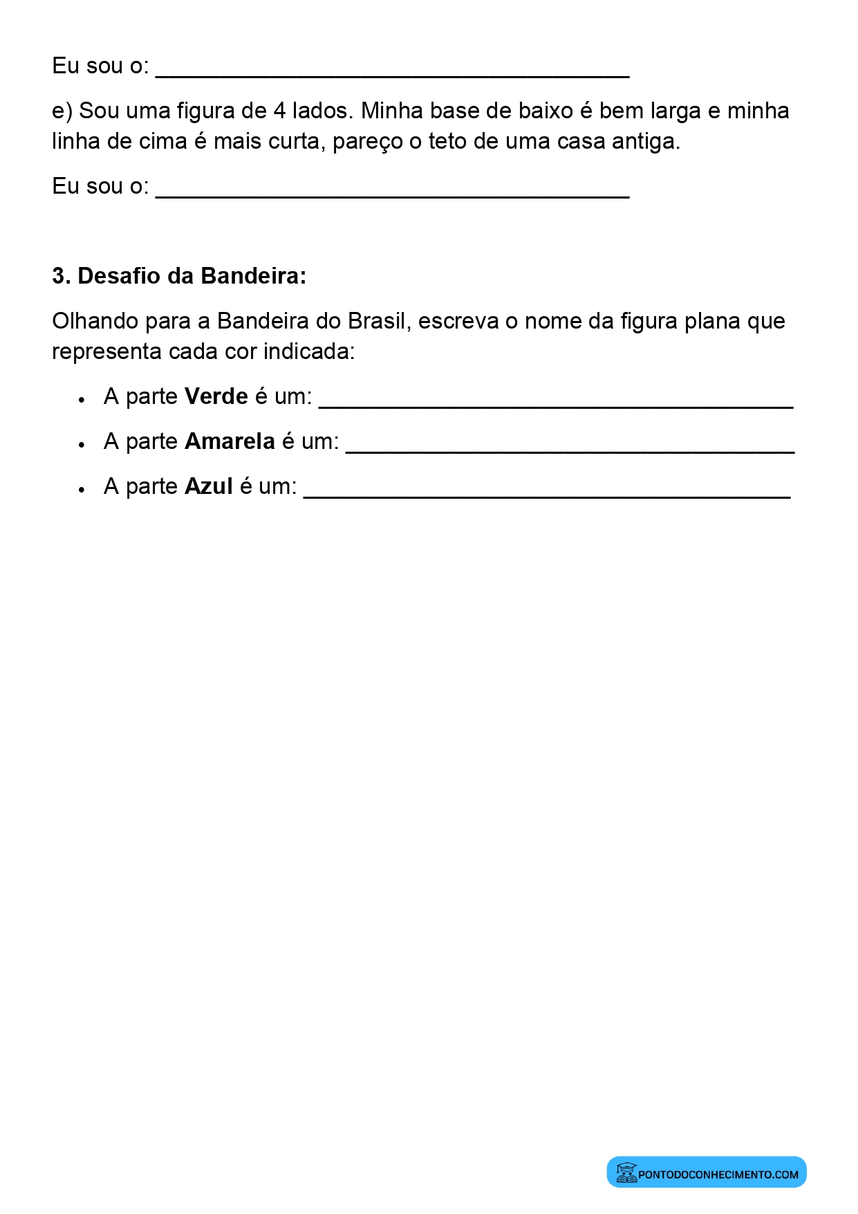 Plano de aula sobre classificação de figuras geométricas planas