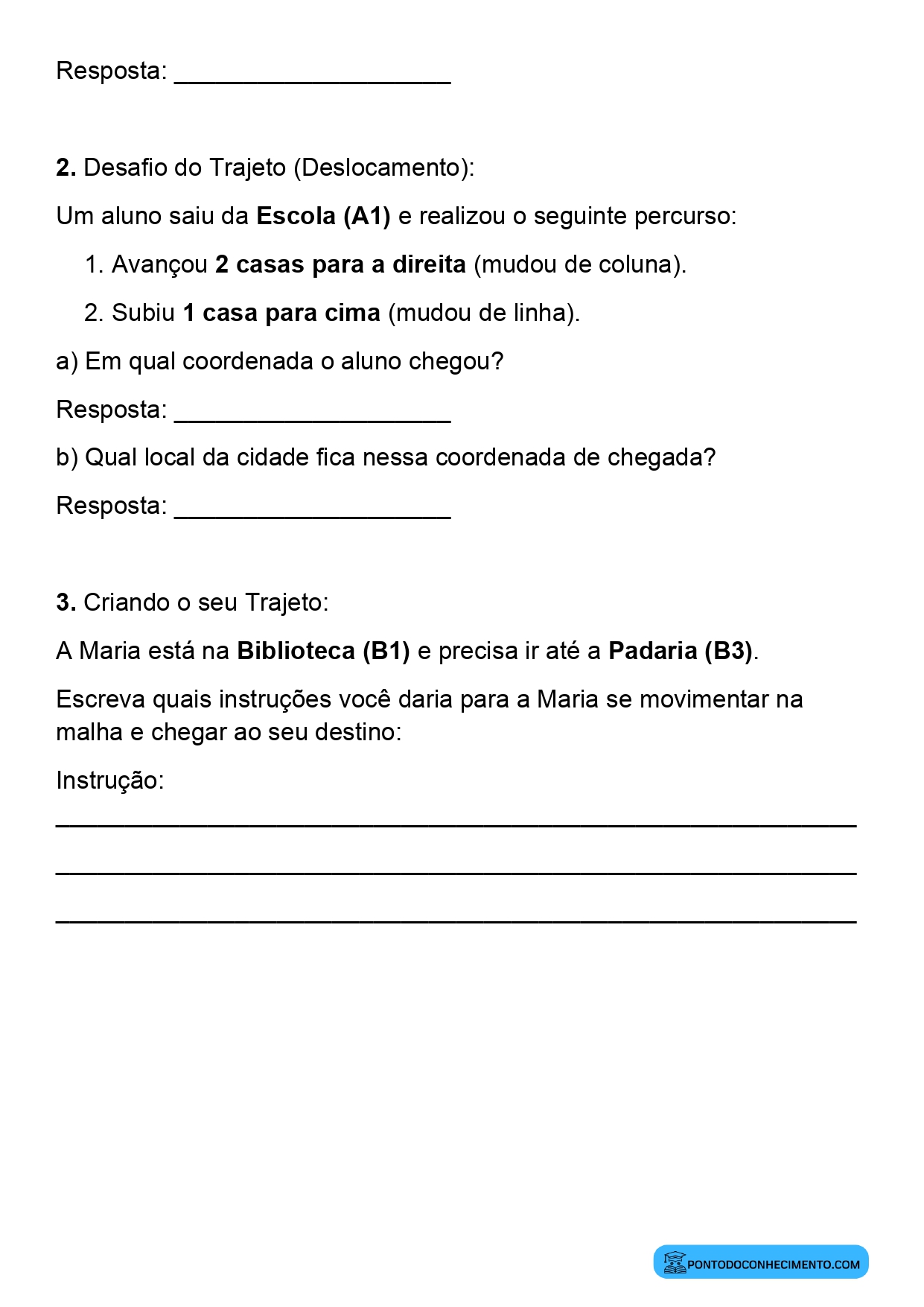 Plano de aula sobre representação de objetos em malhas quadriculadas