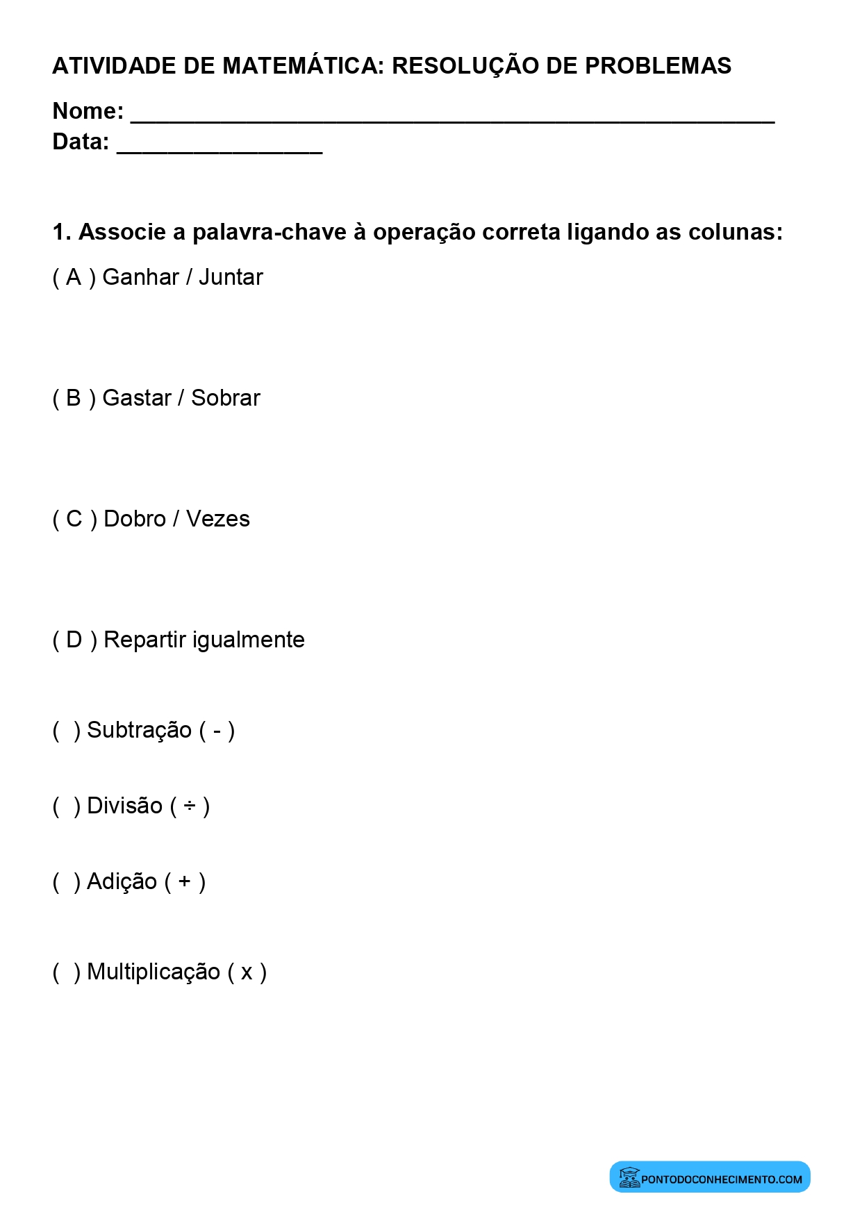 Plano de aula sobre compreensão de enunciados matemáticos