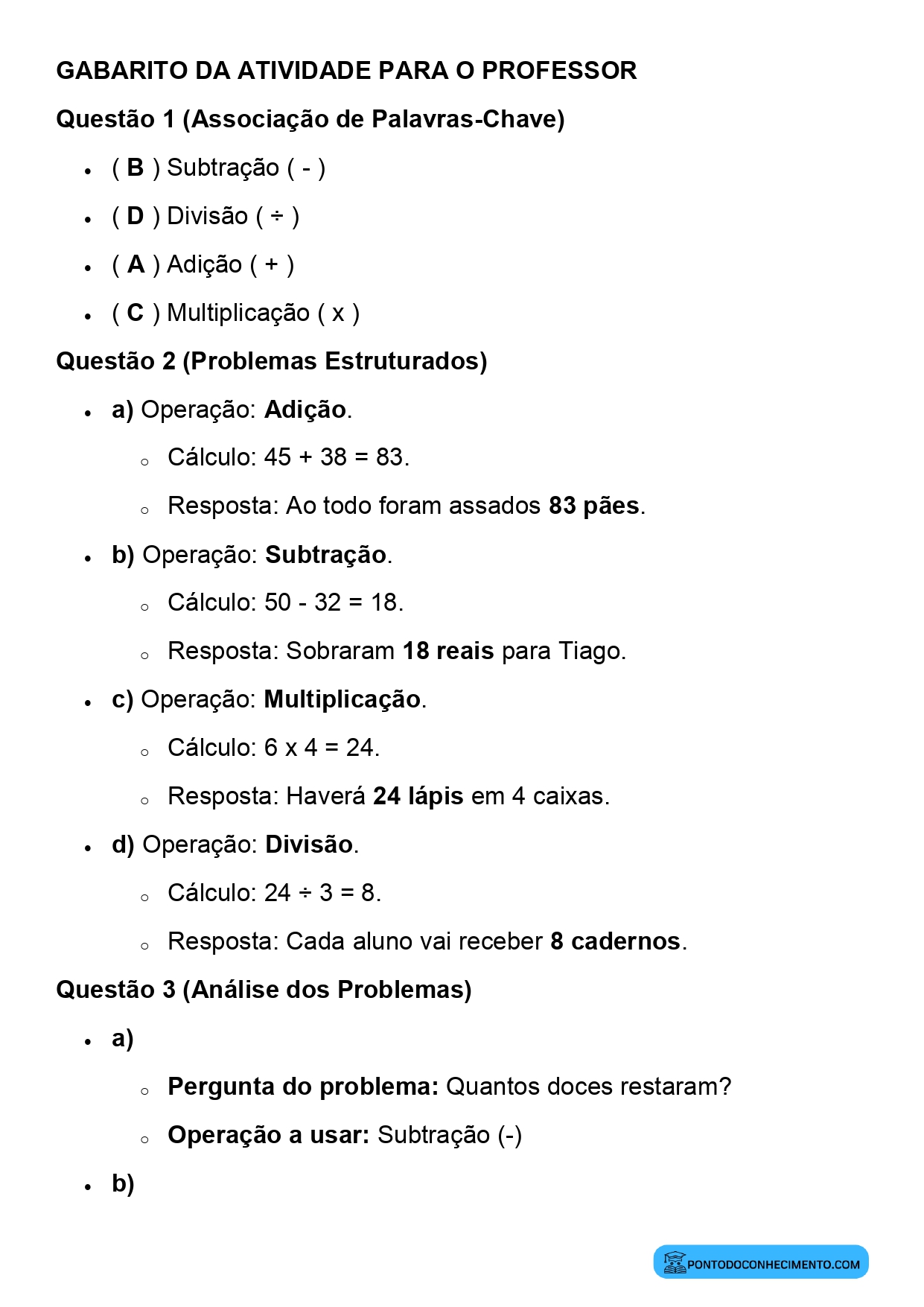 Plano de aula sobre resolução de problemas envolvendo adição