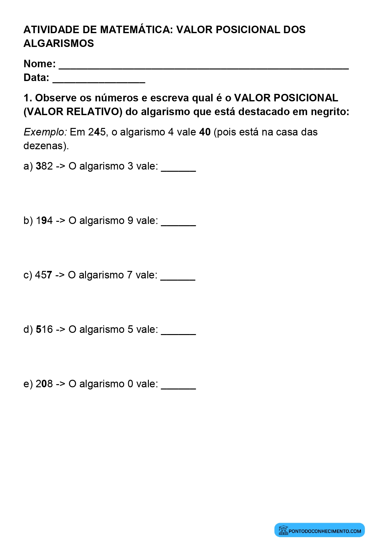Plano de aula sobre unidades dezenas centenas e milhares