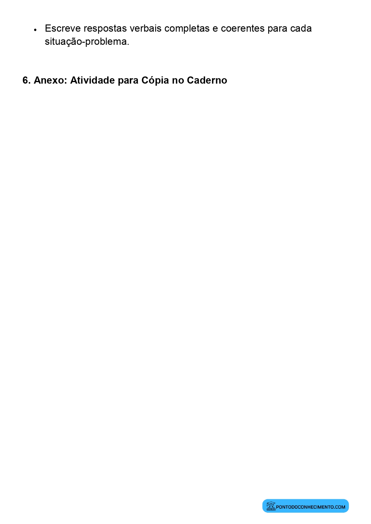 Plano de aula sobre situações de juntar e acrescentar quantidades