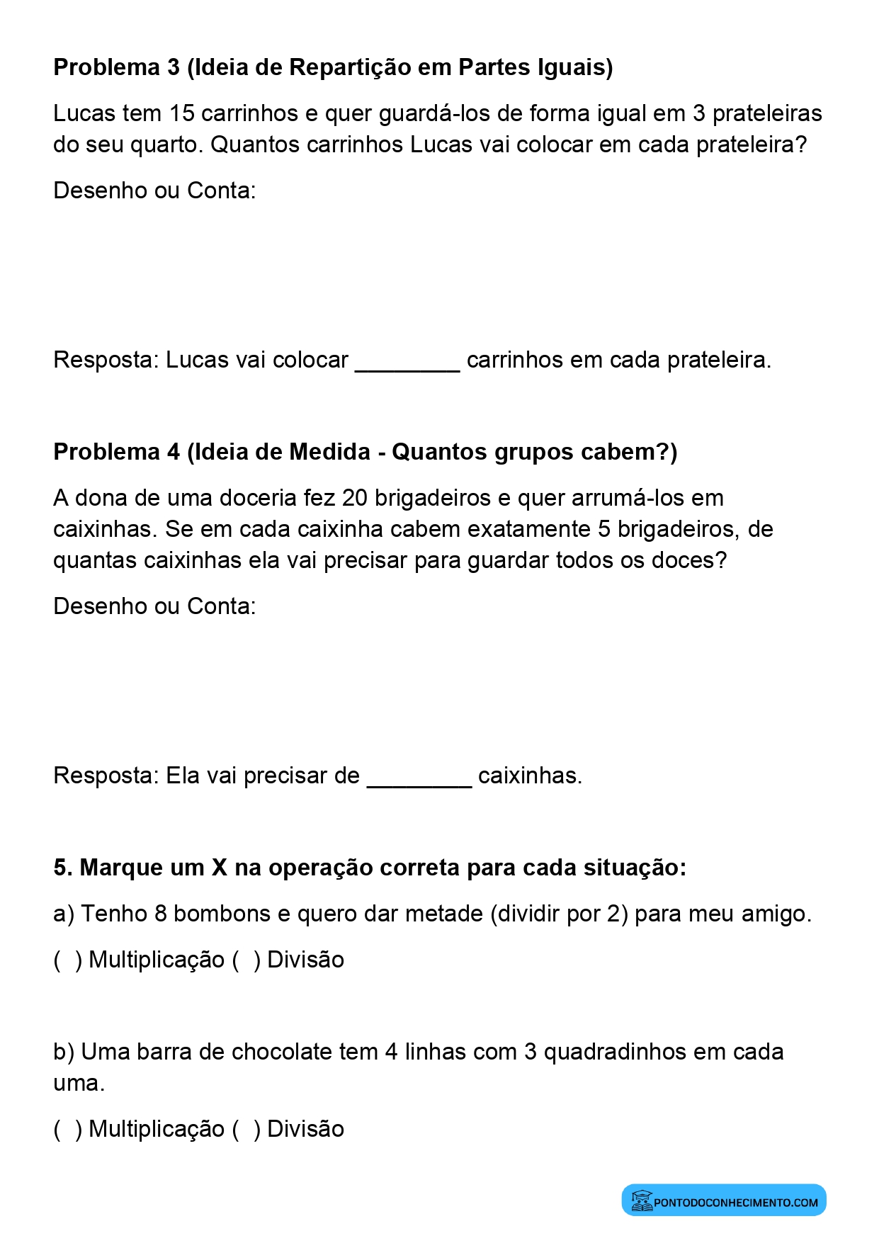 Plano de aula de Matemática sobre configuração retangular