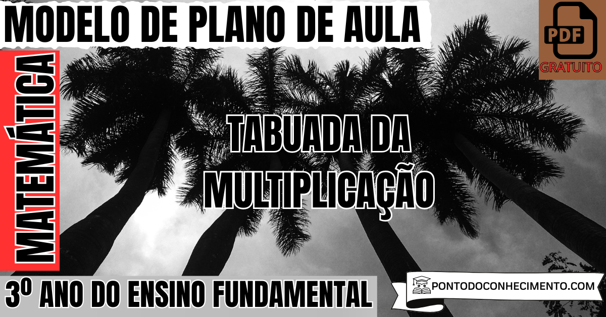 Plano de aula de Matemática para o 3º ano sobre tabuada da multiplicação